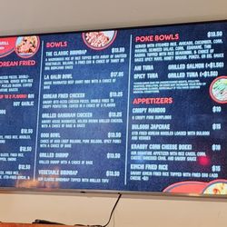 Gangnam Grill - Menu