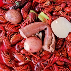 Westwego Seafood - Crawfish,Mr T Sausage and potatoes