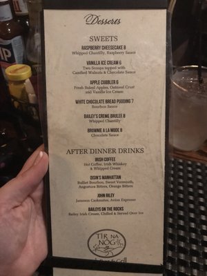 Menu photo 6 Tir na nÓg Irish Pub Philadelphia, PA