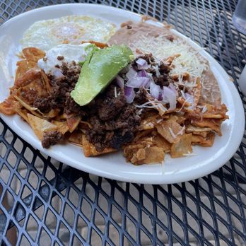 The Getaway Cafe - Chilaquiles with Chorizo - American Near Me - Meyers, California The Getaway Cafe - Chilaquiles with Chorizo - American Near Me - Meyers, California