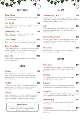 Menu photo 4 Thai Table Oak Grove Concord, CA Menu photo 4 Thai Table Oak Grove Concord, CA