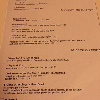 Wirtshaus Zum Straubinger - Menu - Gastropubs Near Me - Munich, BY Wirtshaus Zum Straubinger - Menu - Gastropubs Near Me - Munich, BY