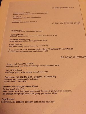 Menu photo 3 Wirtshaus Zum Straubinger Munich, BY Menu photo 3 Wirtshaus Zum Straubinger Munich, BY