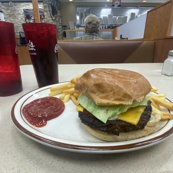 Leos Coney Island - Leo's Cheeseburger (1/2 Lb) with fries - Greek Near Me - Roseville, Michigan Leos Coney Island - Leo's Cheeseburger (1/2 Lb) with fries - Greek Near Me - Roseville, Michigan