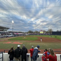 Oxford-University Stadium, Swayze Field - Standing room only behind first base dugout