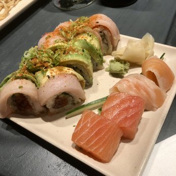 Punk Wok - Blink182na roll, salmon sashimi and fatty salmon sashimi - Sushi Bars Near Me - Nashville, Tennessee Punk Wok - Blink182na roll, salmon sashimi and fatty salmon sashimi - Sushi Bars Near Me - Nashville, Tennessee