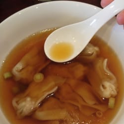 Ginger Asian Bistro - Wonton soup! It was very good, a little spicy but thats how i like it!
