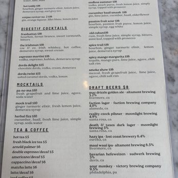 Aliment - Menu - New American Near Me - San Francisco, California Aliment - Menu - New American Near Me - San Francisco, California