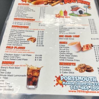 The Doghouse - Menu - Hot Dogs Near Me - Portsmouth, Virginia The Doghouse - Menu - Hot Dogs Near Me - Portsmouth, Virginia