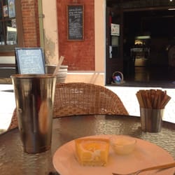 L Law Cafe Port Adelaide - Lemon tart and chocolate milkshake! Yumyumyum