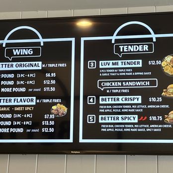 Better Pound Wings - Menu - Chicken Wings Near Me - Los Angeles, California