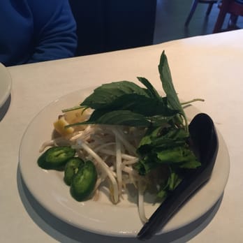 Saigon Cuisine Restaurant - Condiments for the Pho - a bit lite. - Vietnamese Near Me - Greensboro, North Carolina