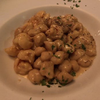 Roma - Smoked Gnocchi with Shrimp in a Saffron Sauce - Italian Near Me - Houston, Texas Roma - Smoked Gnocchi with Shrimp in a Saffron Sauce - Italian Near Me - Houston, Texas