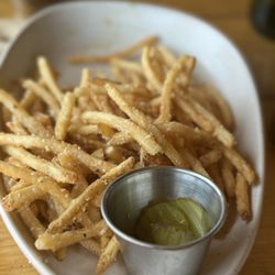 Grand Lake Lodge - Parmesan fries. Side of pickles!