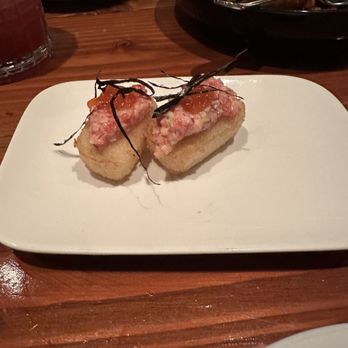 Sesamo - Crispy salmon nigiri - Italian Near Me - New York, New York Sesamo - Crispy salmon nigiri - Italian Near Me - New York, New York