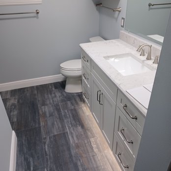 S&W Kitchens - Master Bath vanity, commode and sink - General Contractors Near Me - Melbourne, Florida