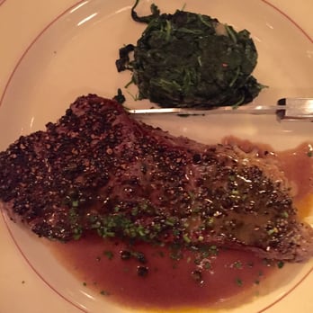 Le Diplomate - STEAK AU POIVRE - $35 and worth every penny.  Can easily feed 2 people - Brasseries Near Me - Washington, DC, District of Columbia
