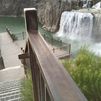Shoshone Falls Park - View of the stairs to and from the viewing platform. - Parks Near Me - Twin Falls, Idaho Shoshone Falls Park - View of the stairs to and from the viewing platform. - Parks Near Me - Twin Falls, Idaho