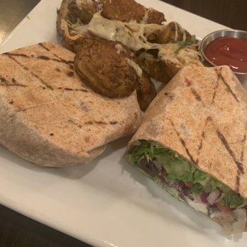 Kafe Neo - Greek wrap with Truffled Oil & Parmesan Wedges - Cafes Near Me - Totowa, New Jersey