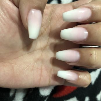 Royal Nails - Light Pink & White Ombré Full Set by JENNA - Nail Salons Near Me - Anaheim, California