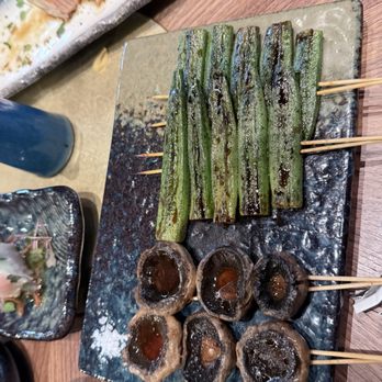 Iki Toro - Grilled mushrooms and okra so yummm - Sushi Bars Near Me - Glendale, California