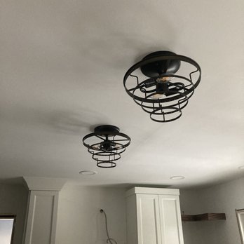 Rapid Electric - 2 kitchen light fixtures connected to dimmer switch. - Electricians Near Me - Mantua, Ohio Rapid Electric - 2 kitchen light fixtures connected to dimmer switch. - Electricians Near Me - Mantua, Ohio