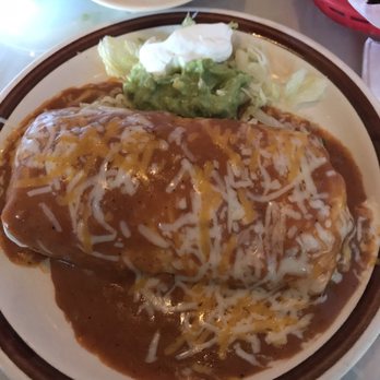 Rivera's - Wet burrito with guacamole and sour cream on the side - Mexican Near Me - Long Beach, California Rivera's - Wet burrito with guacamole and sour cream on the side - Mexican Near Me - Long Beach, California