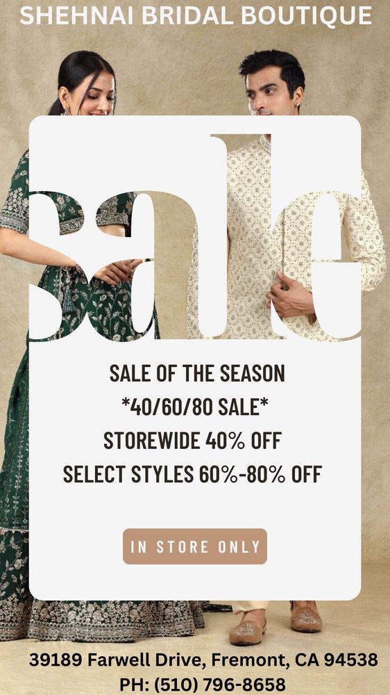 SHEHNAI BRIDAL BOUTIQUE Updated September 2024 263 Photos & 137
