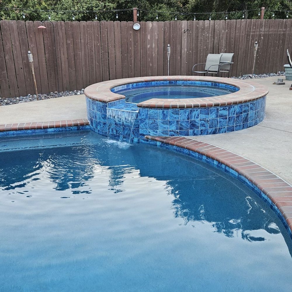 Gammon Pools - The had not regrouted or recaulked the perimeter yet, but it turned out perfect when they did. - Hot Tub & Pool Near Me - Lakeside, California Gammon Pools - The had not regrouted or recaulked the perimeter yet, but it turned out perfect when they did. - Hot Tub & Pool Near Me - Lakeside, California
