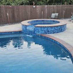 Gammon Pools - The had not regrouted or recaulked the perimeter yet, but it turned out perfect when they did.