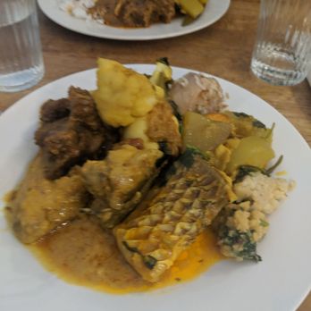 Korai Kitchen - There's rice somewhere underneath all the curries - Bangladeshi Near Me - Jersey City, New Jersey