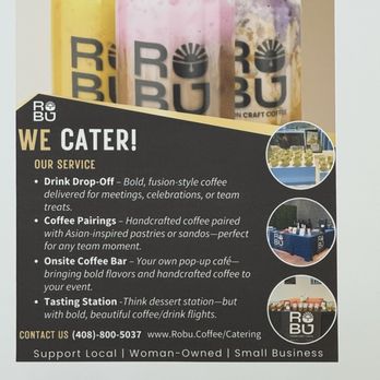 Robu Coffee - Catering menu - Coffee & Tea Near Me - Mountain View, California Robu Coffee - Catering menu - Coffee & Tea Near Me - Mountain View, California