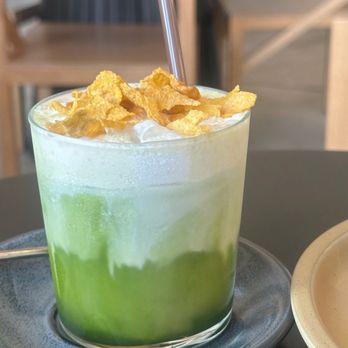 Façade Bakery - Corn Flake Matcha - Bakeries Near Me - Coral Gables, Florida
