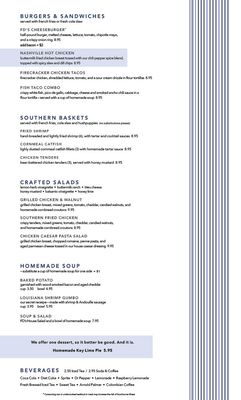 Menu photo 3 FD's Grillhouse Springfield, MO