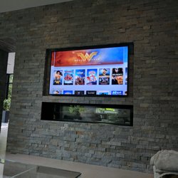 Poseidon Systems, Inc. - Inset 60" 4K TV installation