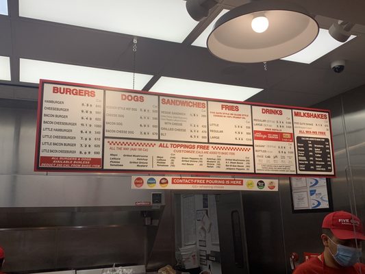 Menu photo 1 Five Guys Palmdale, CA