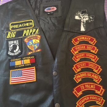 Jay’s Sewing Embroidery and More - Patches added to my motorcycle vest - Sewing & Alterations Near Me Jay’s Sewing Embroidery and More - Patches added to my motorcycle vest - Sewing & Alterations Near Me