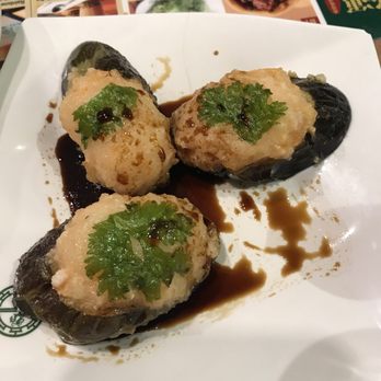 Tim Ho Wan - Deep fried eggplant w shrimp - Dim Sum Near Me - Honolulu, Hawaii