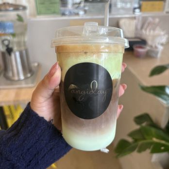 Angiday - Pandan Salted Cream Coffee - Vietnamese Near Me - San Francisco, California