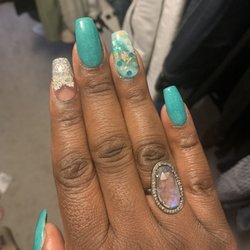 Nikki Nails - I soooo love my nails they are everything!! The marble with the ombré glitter