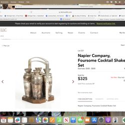 Locati, LLC - this is the item showing even though I bid $325 they gave it to someone else....