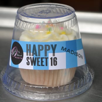 B Sweet Dessert Trucks - Confetti Cupcake with personalized label - Desserts Near Me - Los Angeles, California B Sweet Dessert Trucks - Confetti Cupcake with personalized label - Desserts Near Me - Los Angeles, California