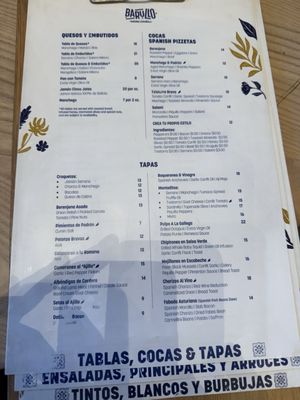 Menu photo 1 Barullo Taberna Española San Juan, PR