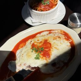 Chicken parm with meatballs Chicken parm with meatballs
