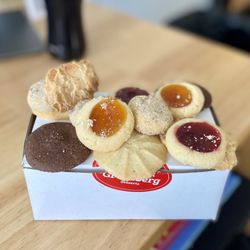 Assorted butter cookies, really great.