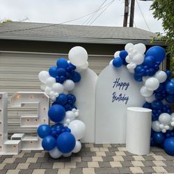CB Luxe Decor & Events - Marquee numbers and balloon backdrop for Bar mitzvah
