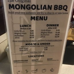 the menu the menu