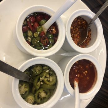 Bhan Baitong - chilis assortment! love it - Thai Near Me - Lake Forest, California