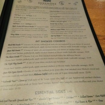 Redsmoke Barbeque - Menu - Bars Near Me - Detroit, Michigan