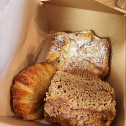 Croissant, cheese danish, & coffee cake...soooo good!